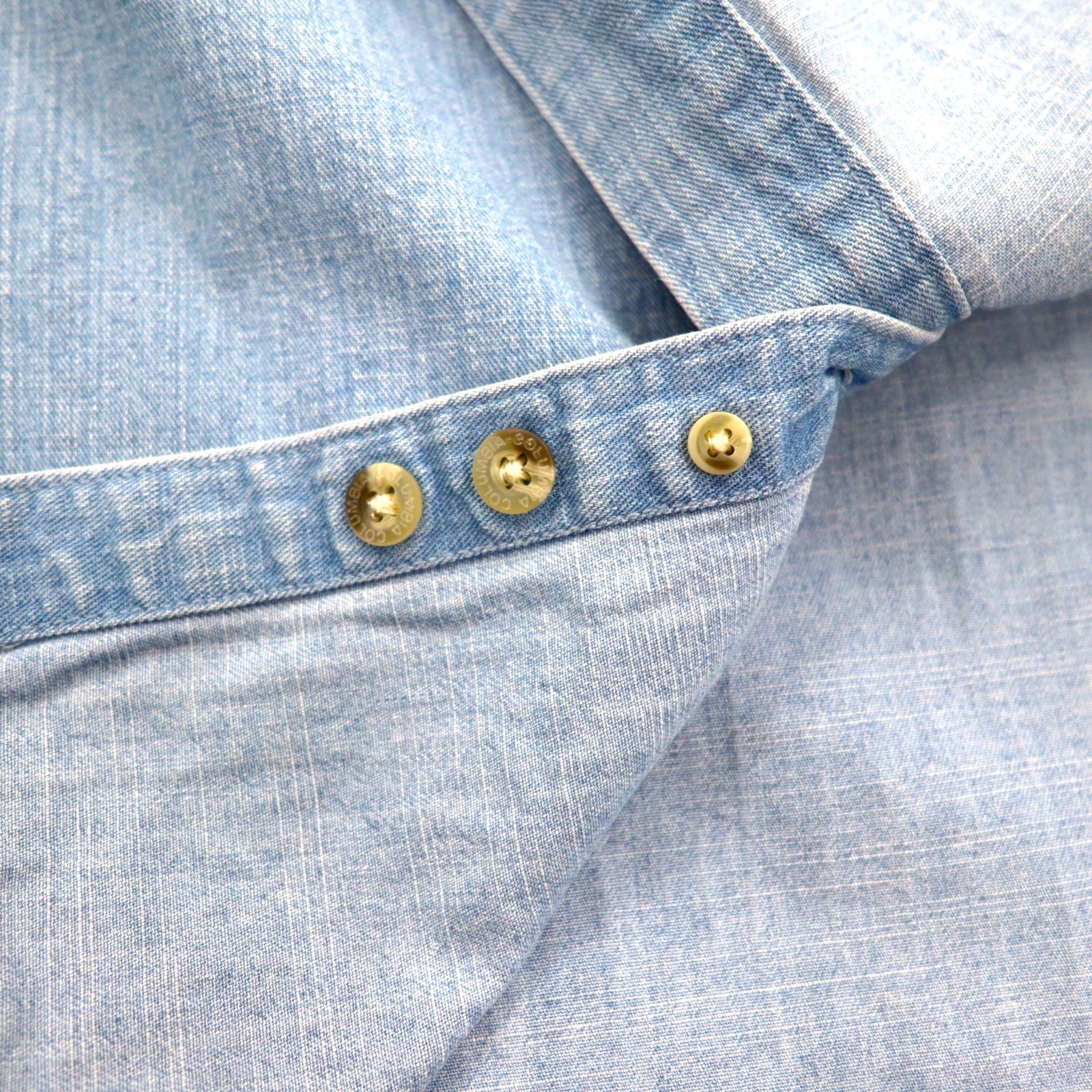 Columbia Camicia abbottonata in denim con lavaggio a ghiaccio L Indigo Blue Cotone