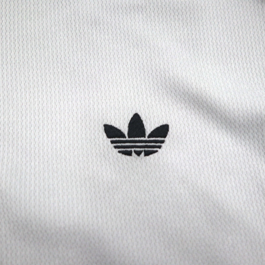 adidas Originals T-shirt rugby adicolor in jersey XL grigio poliestere con logo Trifoglio e 3 strisce HK9900