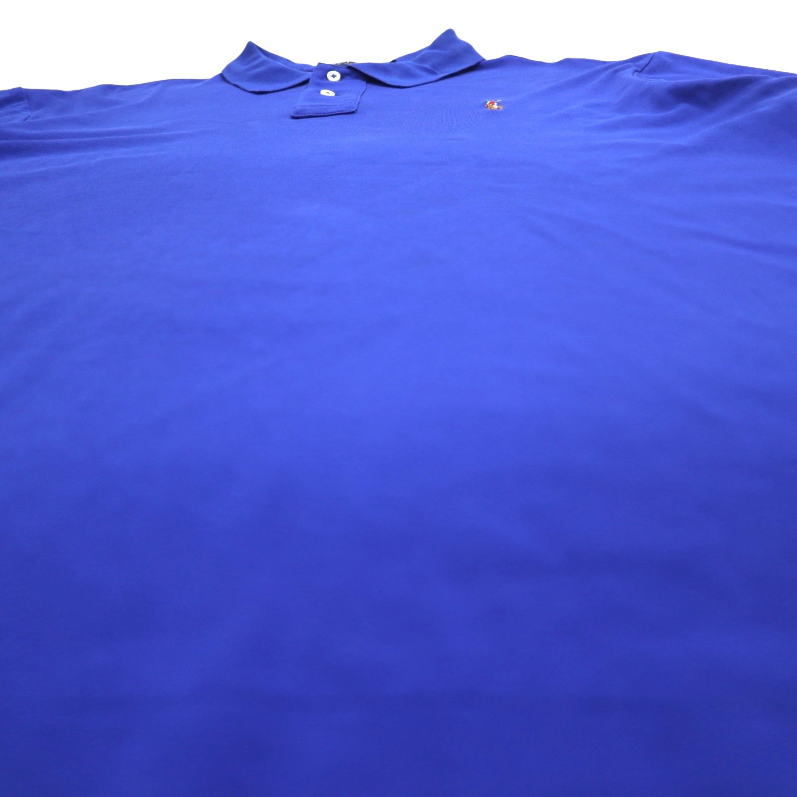 POLO RALPH LAUREN Polo in Pima cotone Soft-Touch XL blu con ricamo piccolo pony