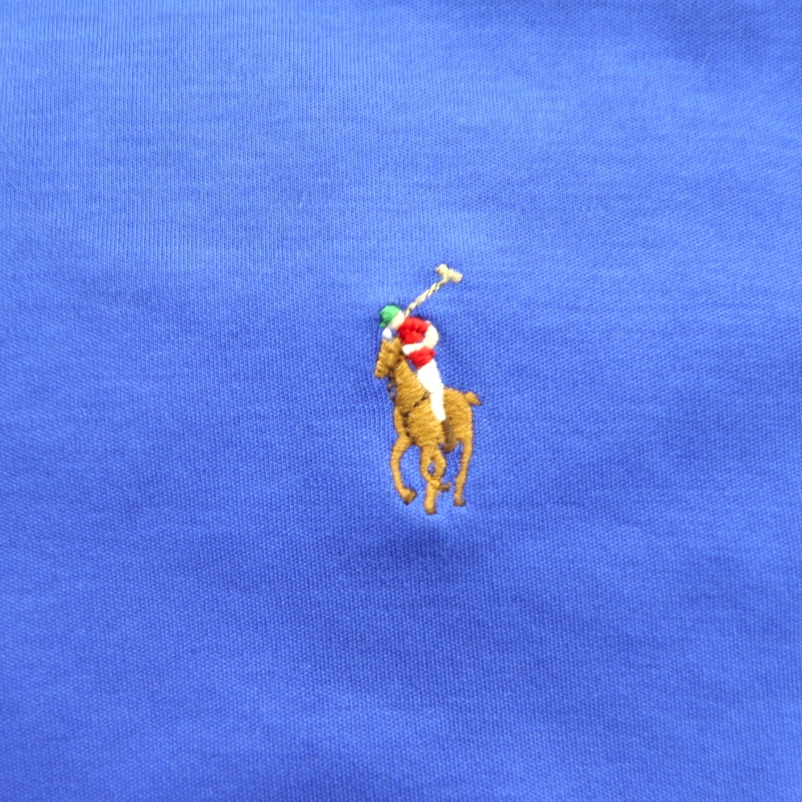 POLO RALPH LAUREN Polo in Pima cotone Soft-Touch XL blu con ricamo piccolo pony