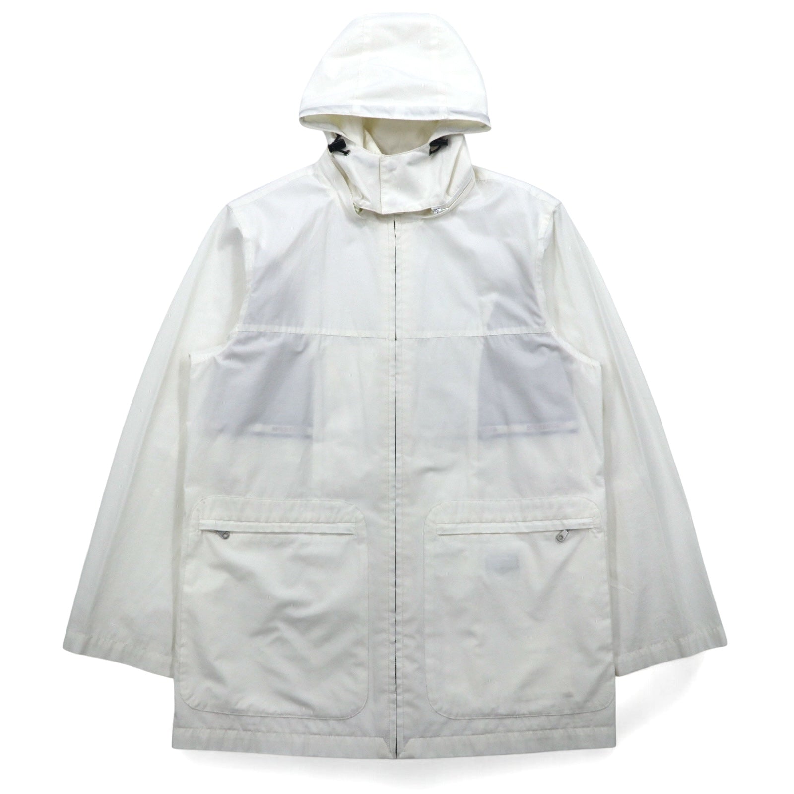 McGREGOR anni '90, parka con cappuccio rimovibile, taglia M, colore bianco, in cotone e poliestere, prodotto in Giappone