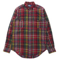 Polo by Ralph Lauren ミリタリーシャツ M レッド チェック コットン エポレット TRIM MILITARY