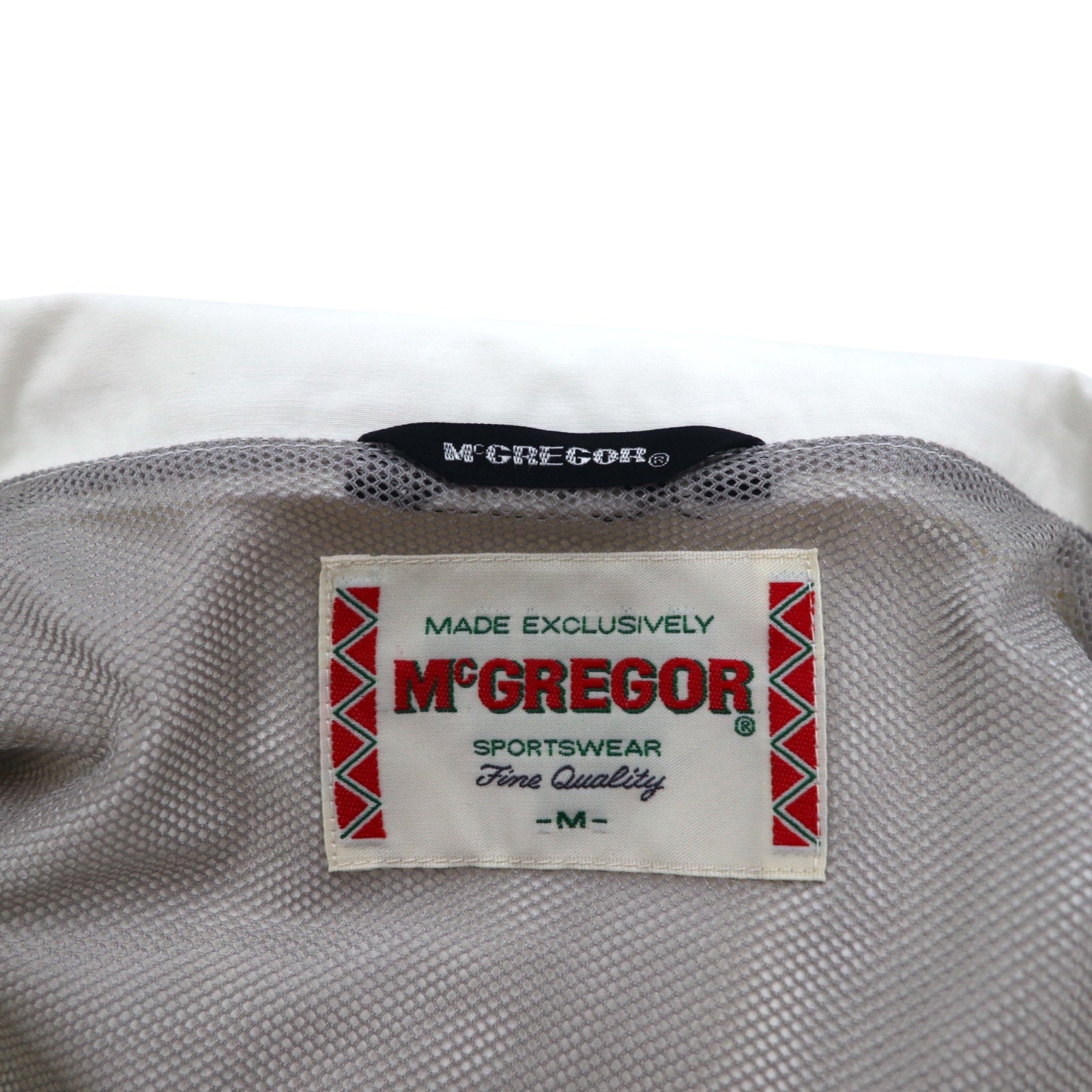 McGREGOR anni '90, parka con cappuccio rimovibile, taglia M, colore bianco, in cotone e poliestere, prodotto in Giappone