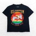 LED ZEPPELIN Red Zeppelin - Maglietta T-shirt Rock Ufficiale Tour Band Manica Corta L Nero Cotone U.S. TOUR 1975
