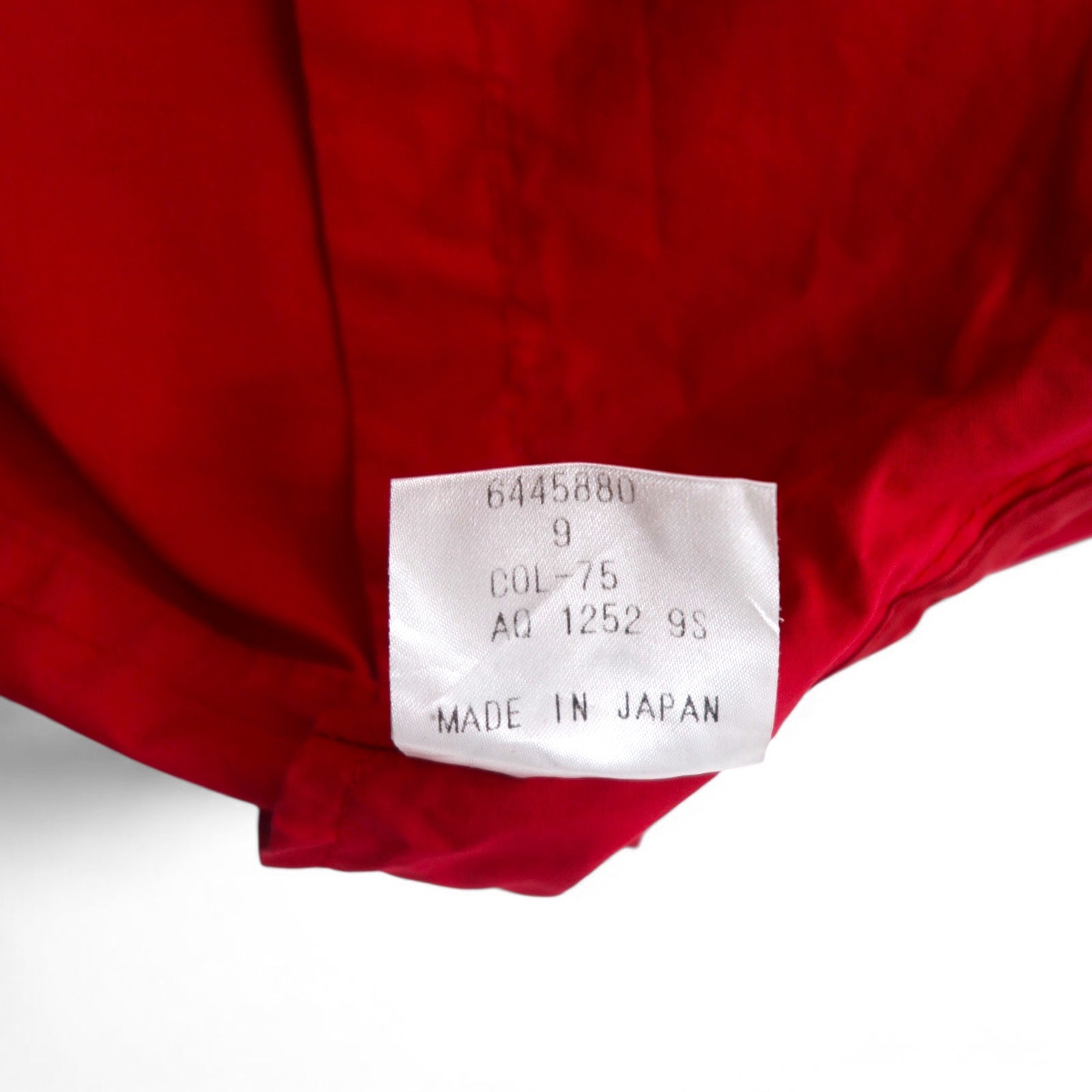 Aquascutum Cappotto a mantella monopetto utility M rosso con doppia zip e coulisse made in Japan