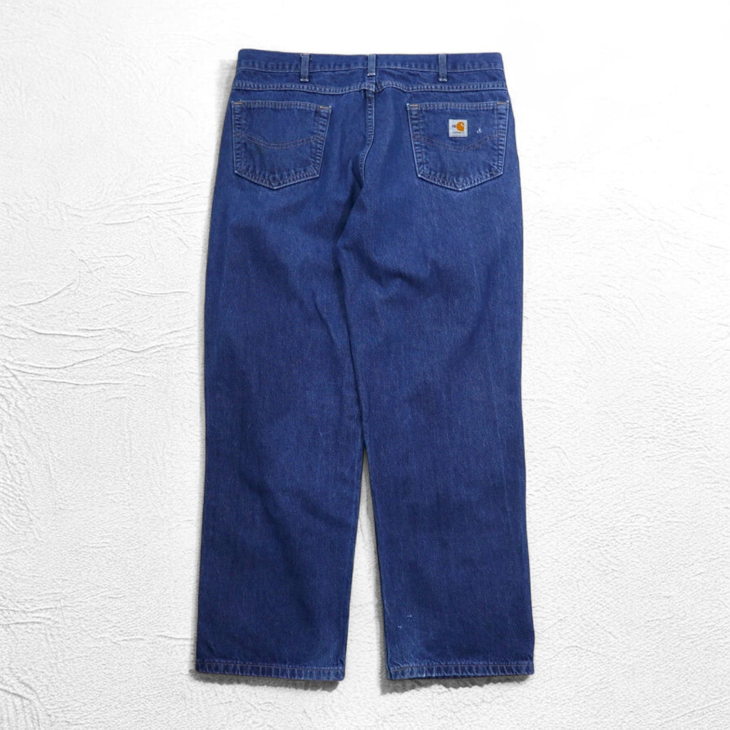 carhartt USA製 FR Flame Resistant 難燃 デニムパンツ L インディゴ ブルー UFCW FRB100DNM