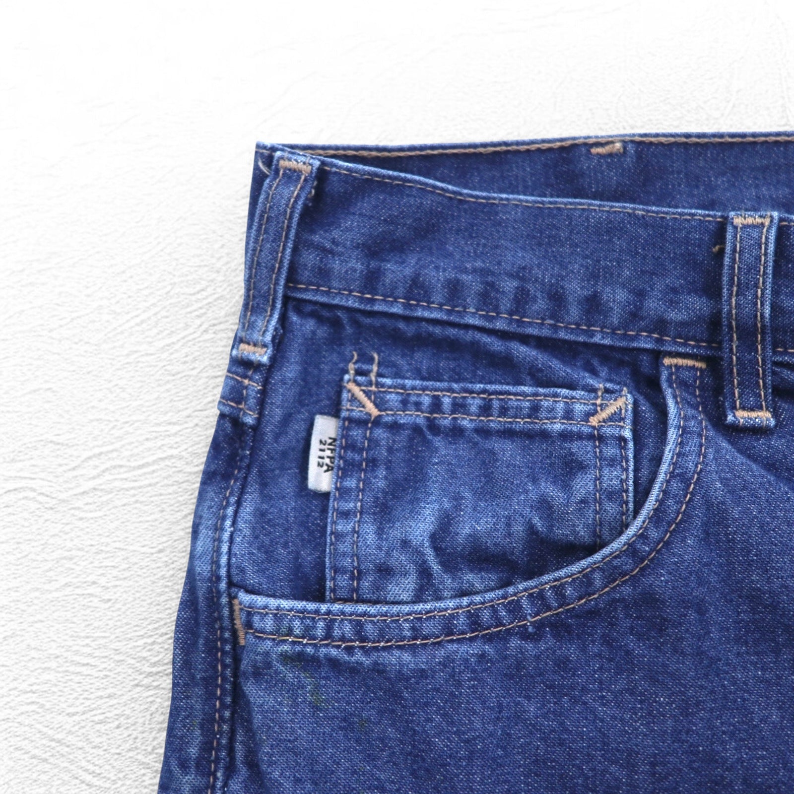 carhartt Made in USA FR Flame Resistant Jeans L Indigo Blue UFCW FRB100DNM