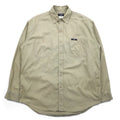 POLO JEANS CO. RALPH LAUREN anni '90 camicia da lavoro in twill Signature L beige taschino sul petto
