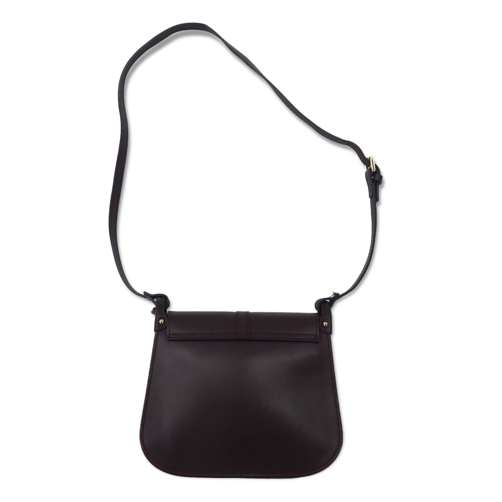 MARCO BIANCHINI Borsa a tracolla in metallo color oro, Made in Italy, pelle bordeaux