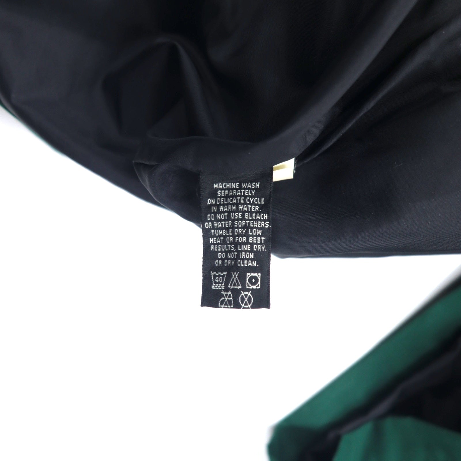 Eddie Bauer Anni '90 65/35 Croce Mountain Parka L Verde Poliestere Cotone Fodera in pile Coulisse Doppia cerniera