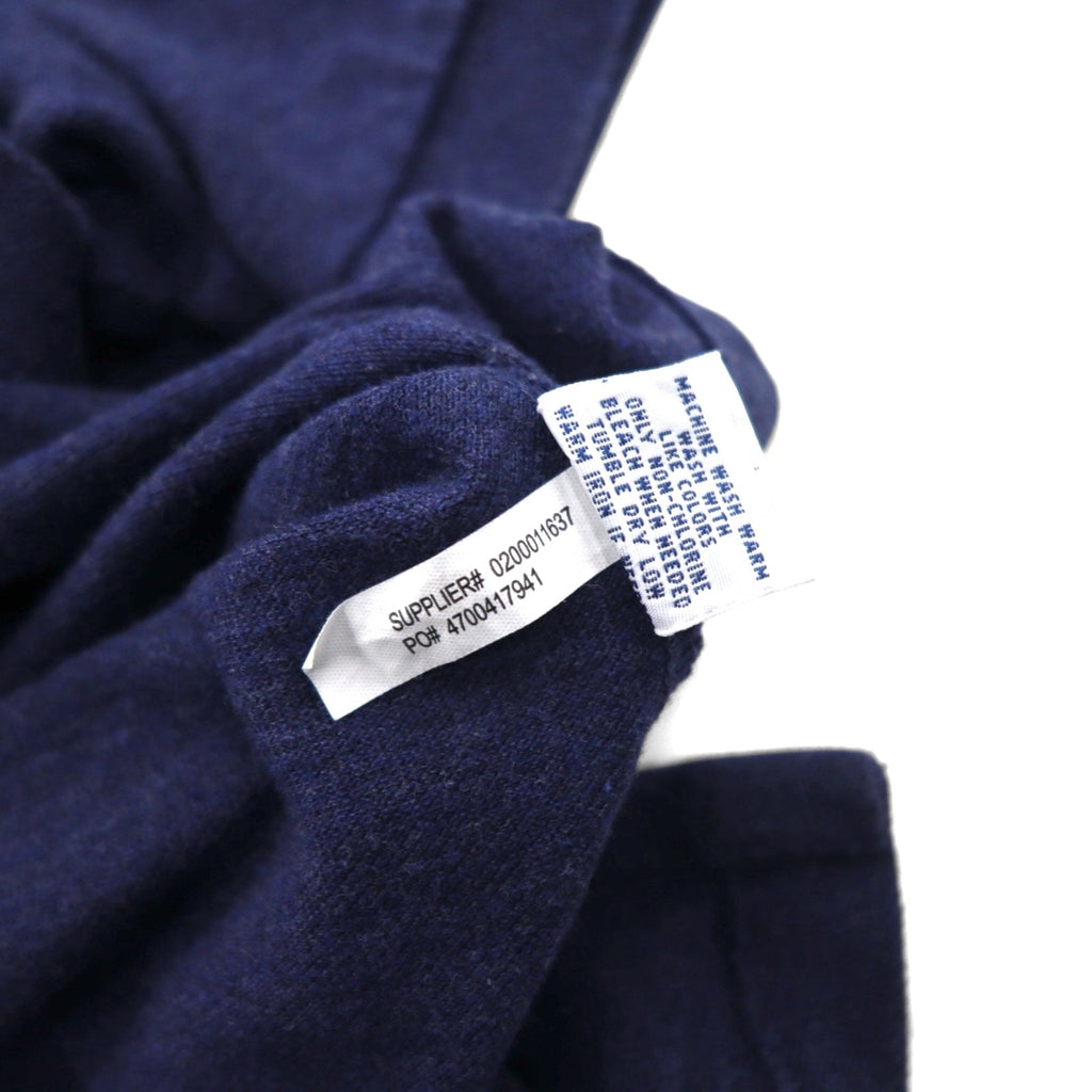 POLO RALPH LAUREN ポロシャツ L ネイビー コットン 鹿の子 スモールポニー刺繍