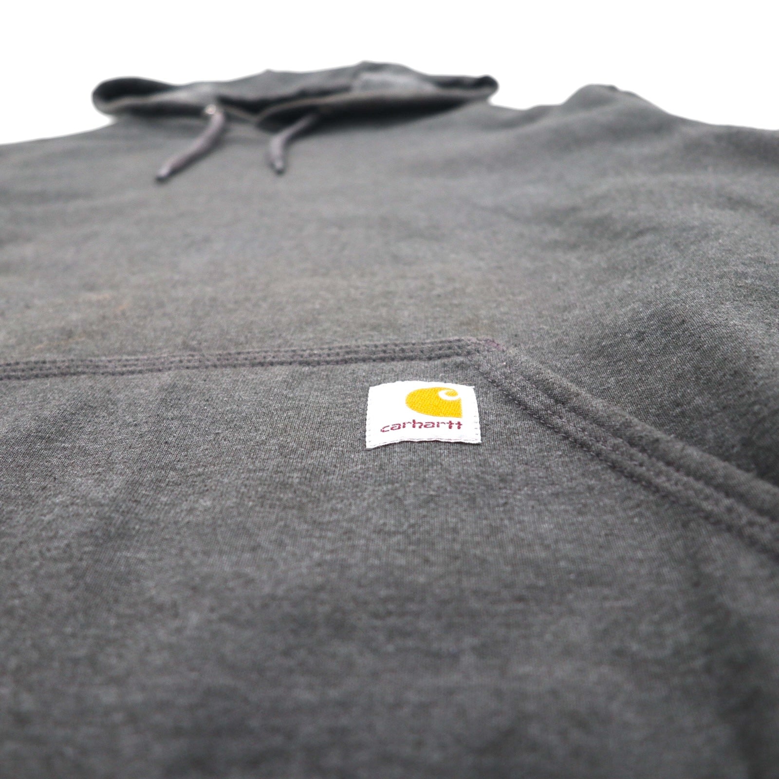 carhartt ルーズフィット ミッドウェイト ロゴ スリーブ フーディー パーカー Loose Fit Midweight M グレー 裏起毛 袖ロゴ K288 メキシコ製