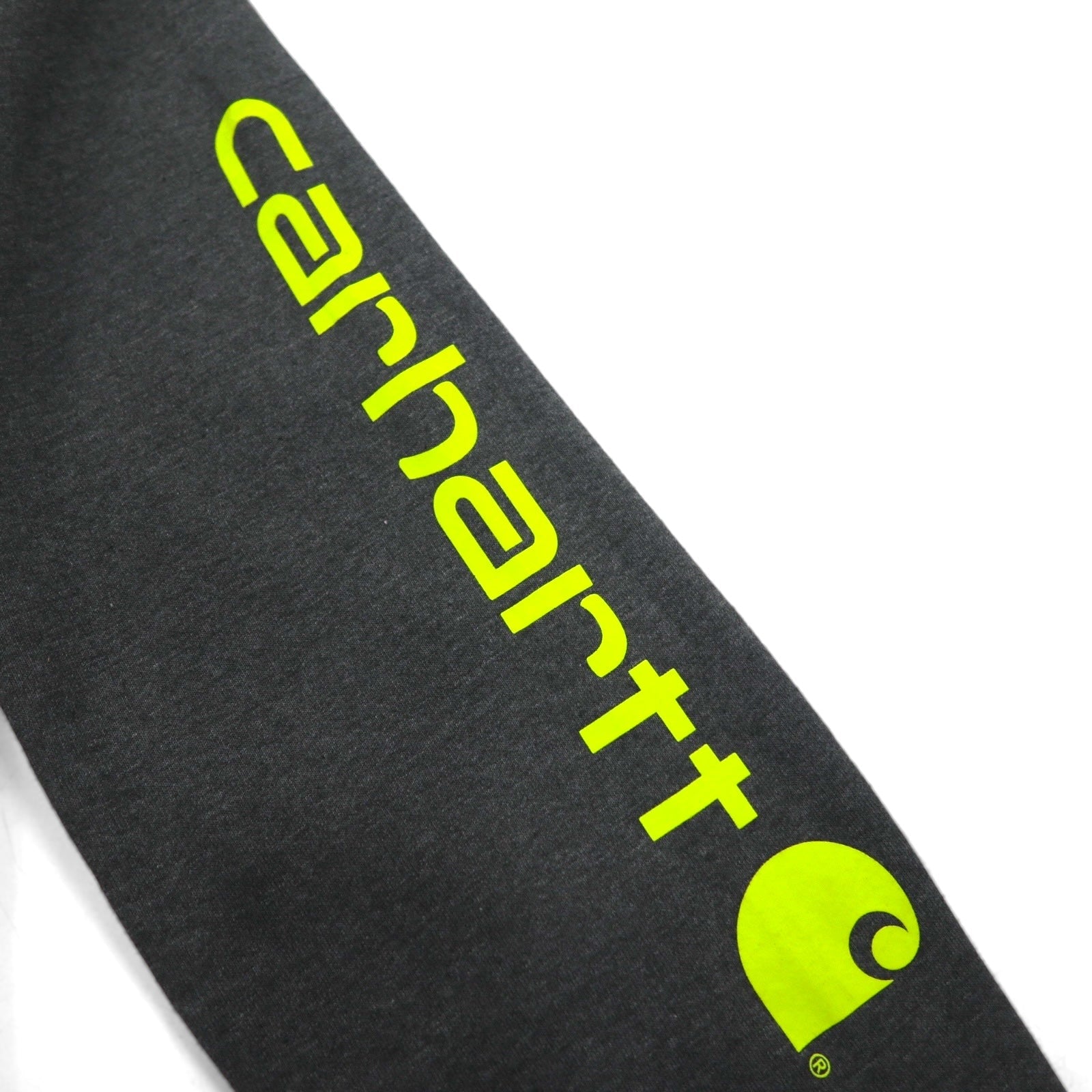 carhartt ルーズフィット ミッドウェイト ロゴ スリーブ フーディー パーカー Loose Fit Midweight M グレー 裏起毛 袖ロゴ K288 メキシコ製