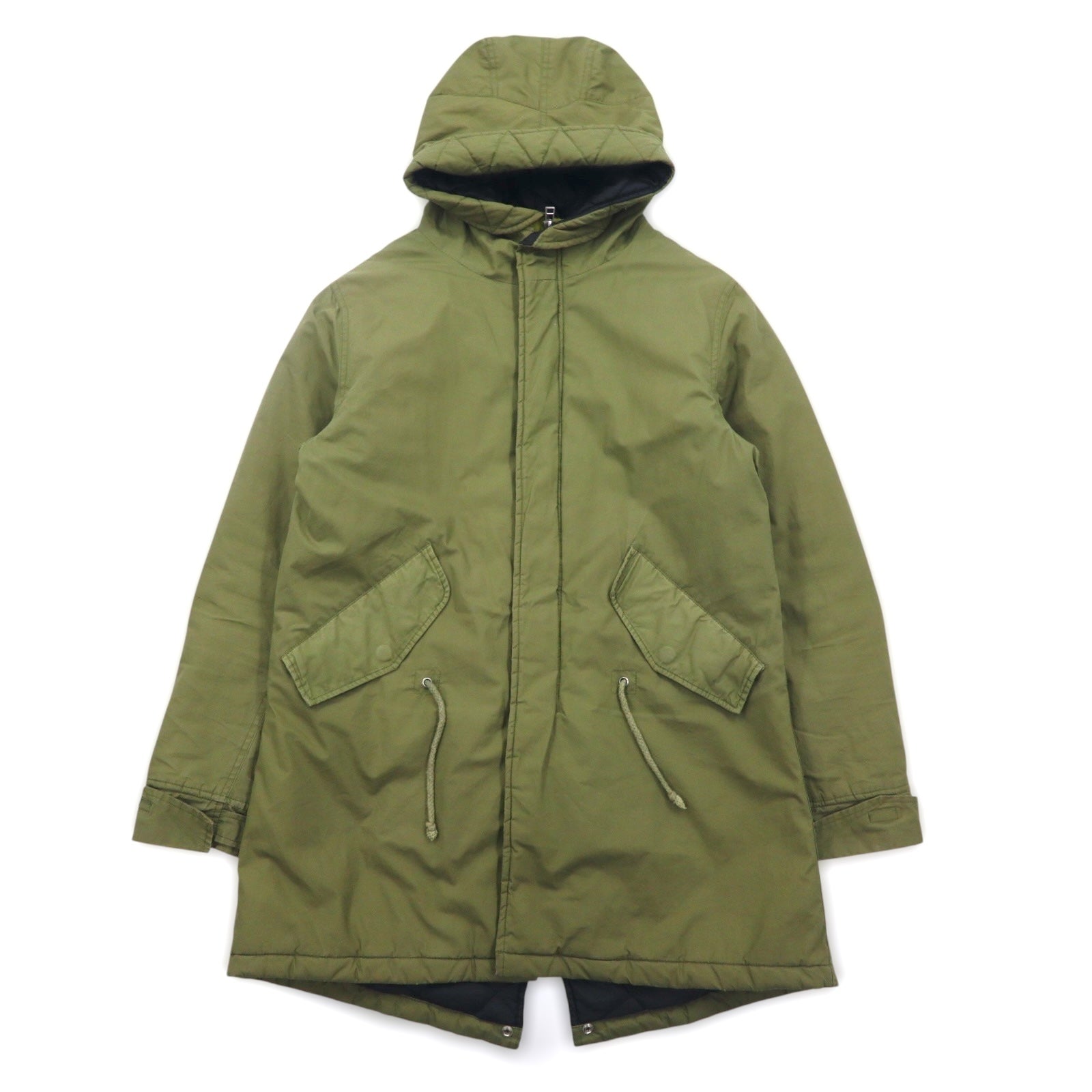 Denime Parka modello Mod, Field Parka, taglia M, colore cachi, imbottitura con fodera trapuntata, DM15AW-223