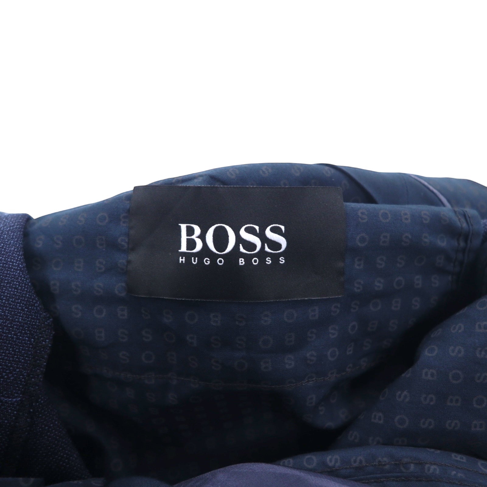 HUGO BOSS Pantaloni Tapered con Pieghe Centrali XXL Blu Navy Lana, Prodotto in Turchia