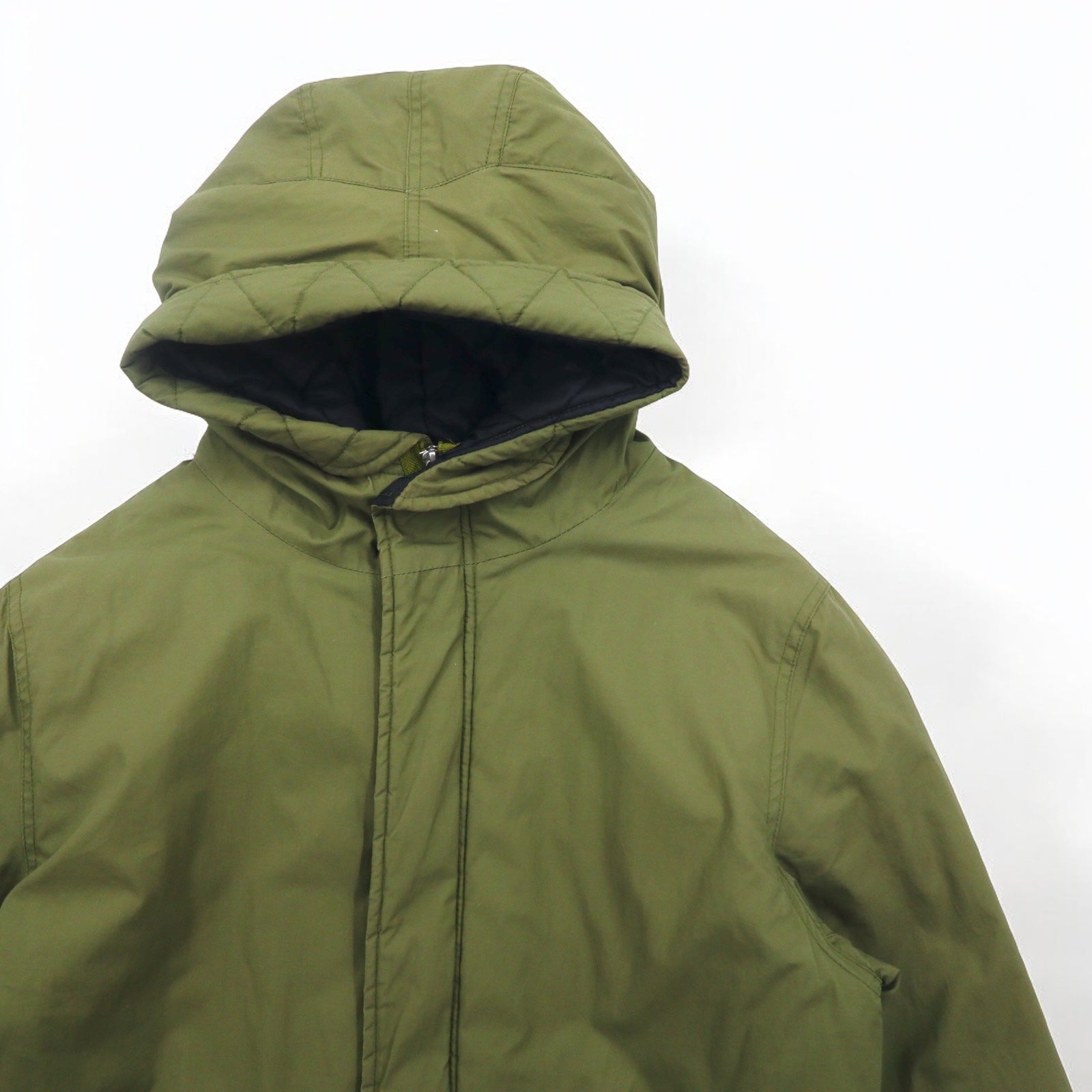 Denime Parka modello Mod, Field Parka, taglia M, colore cachi, imbottitura con fodera trapuntata, DM15AW-223