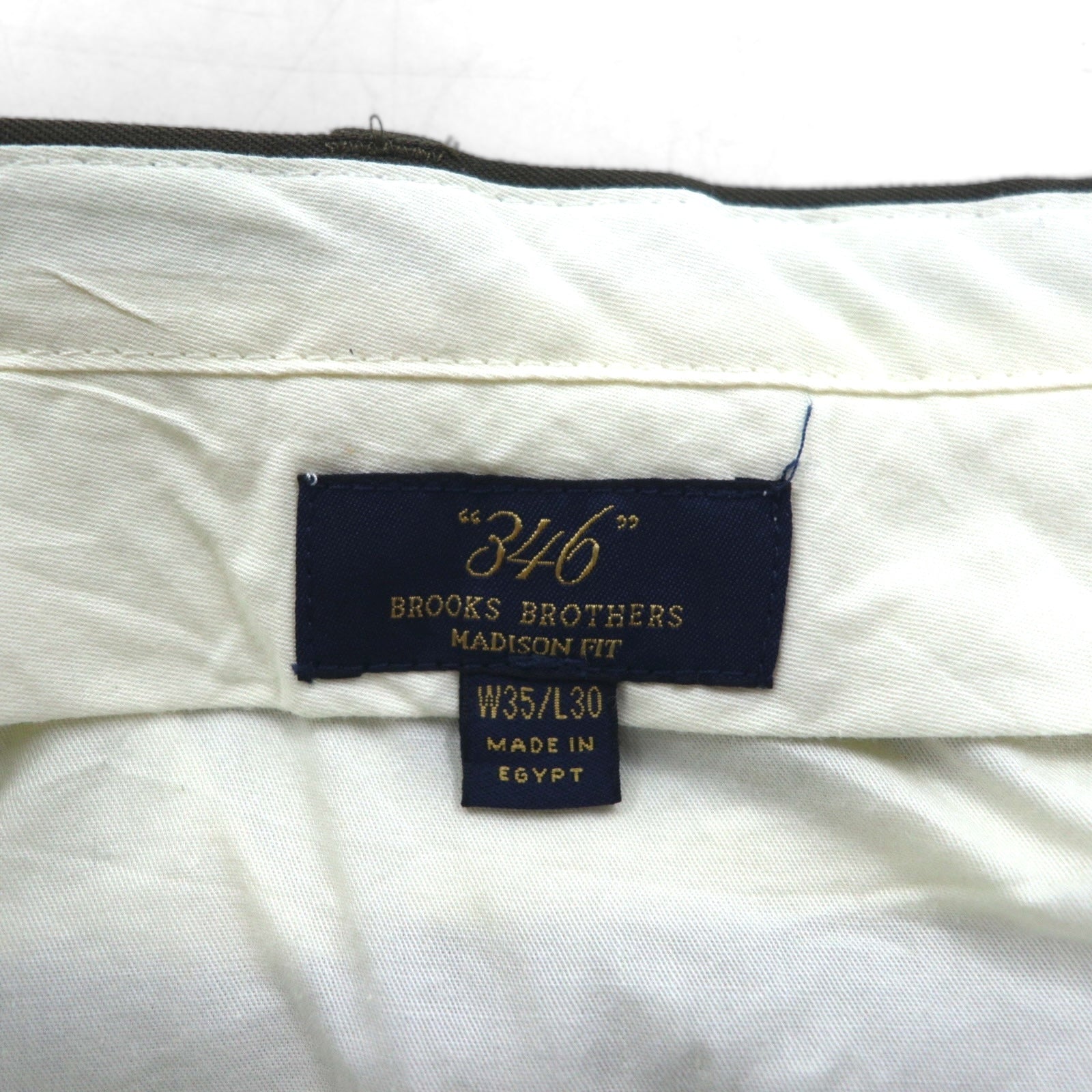 BROOKS BROTHERS 346 Pantalone MADISON FIT M Cachi Lana