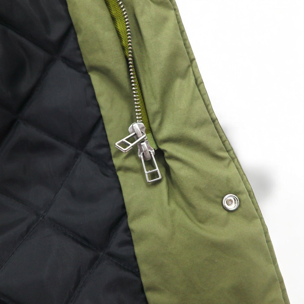 Denime Parka modello Mod, Field Parka, taglia M, colore cachi, imbottitura con fodera trapuntata, DM15AW-223