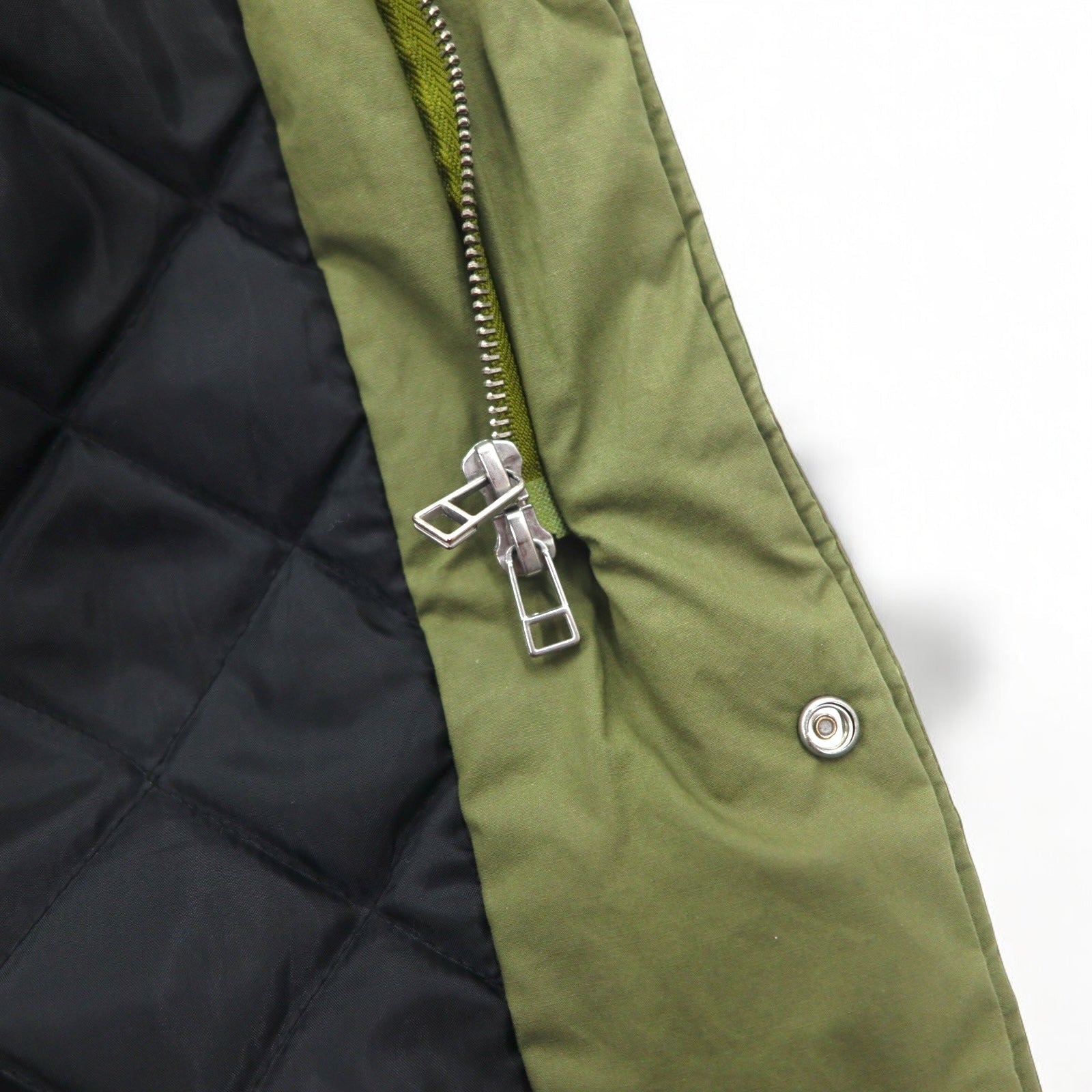 Denime Parka modello Mod, Field Parka, taglia M, colore cachi, imbottitura con fodera trapuntata, DM15AW-223