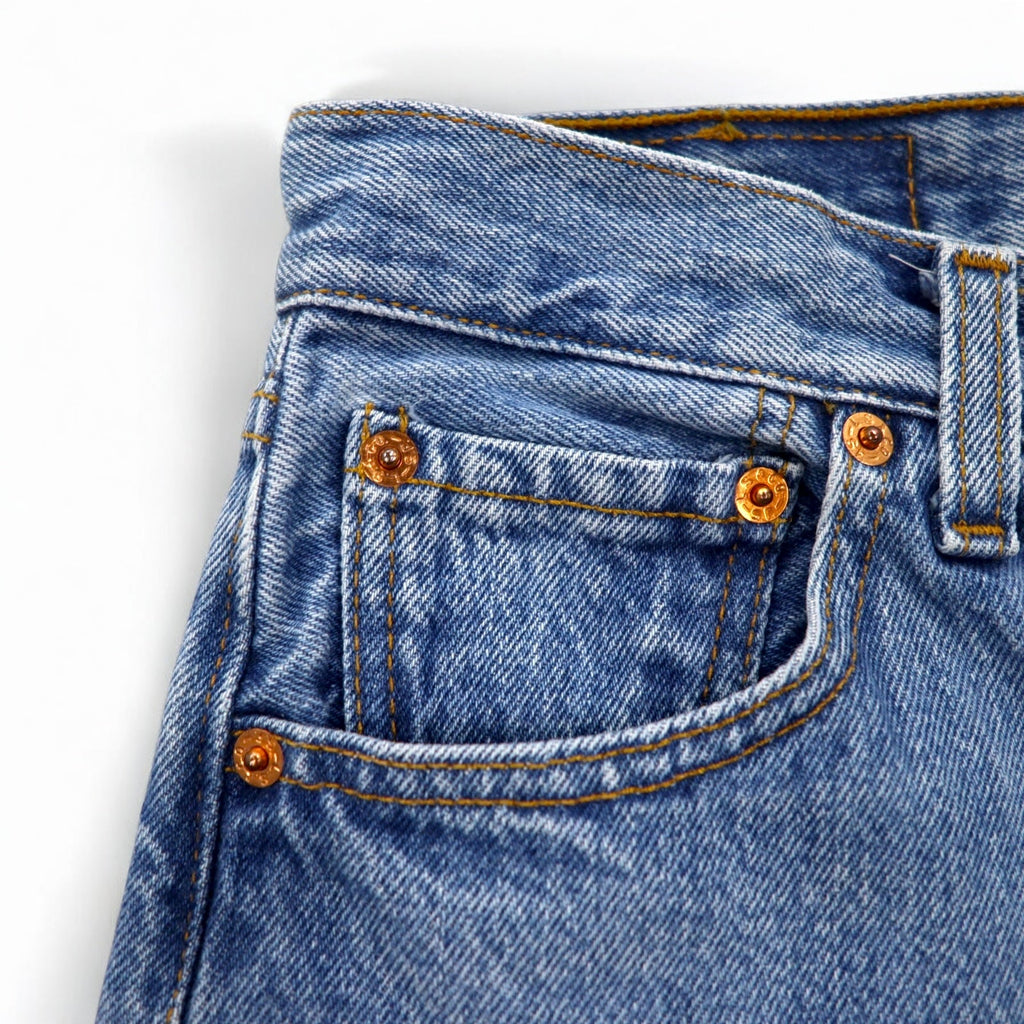 Levi's Anni '90 Jeans Euro Levis 501 Made in Spagna M Blu indaco Chiusura a bottoni 5010114