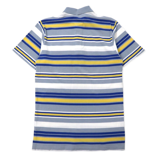 Burberrys Polo Vintage M Multicolore a Righe Cotone con Logo Monogramma