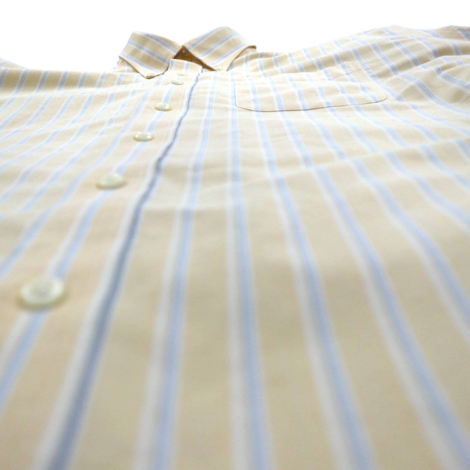 L.L.Bean Camicia Oxford button-down Traditional Fit XL A righe gialle Anti-piega WRINKLE RESISTANT 237816