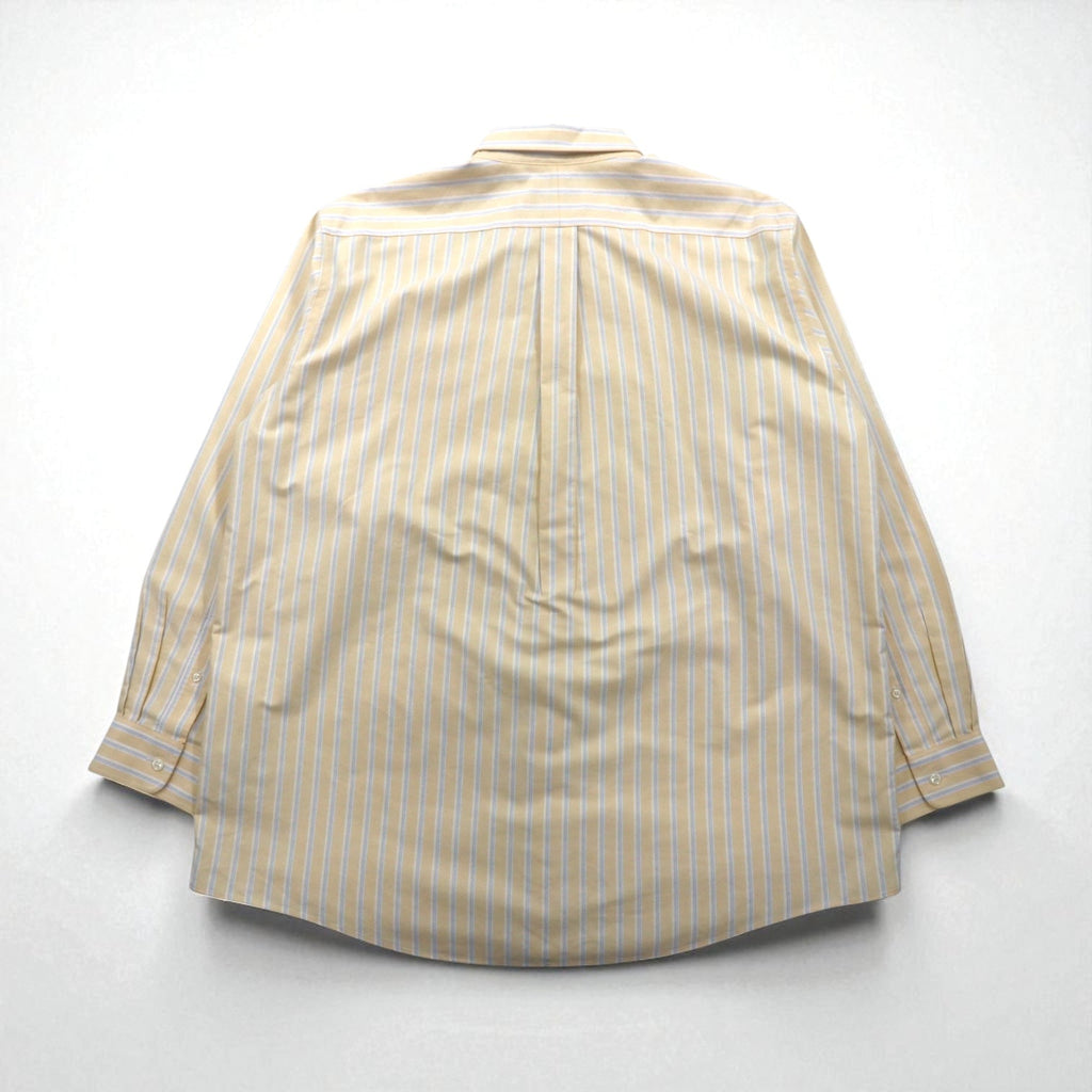 L.L.Bean Camicia Oxford button-down Traditional Fit XL A righe gialle Anti-piega WRINKLE RESISTANT 237816