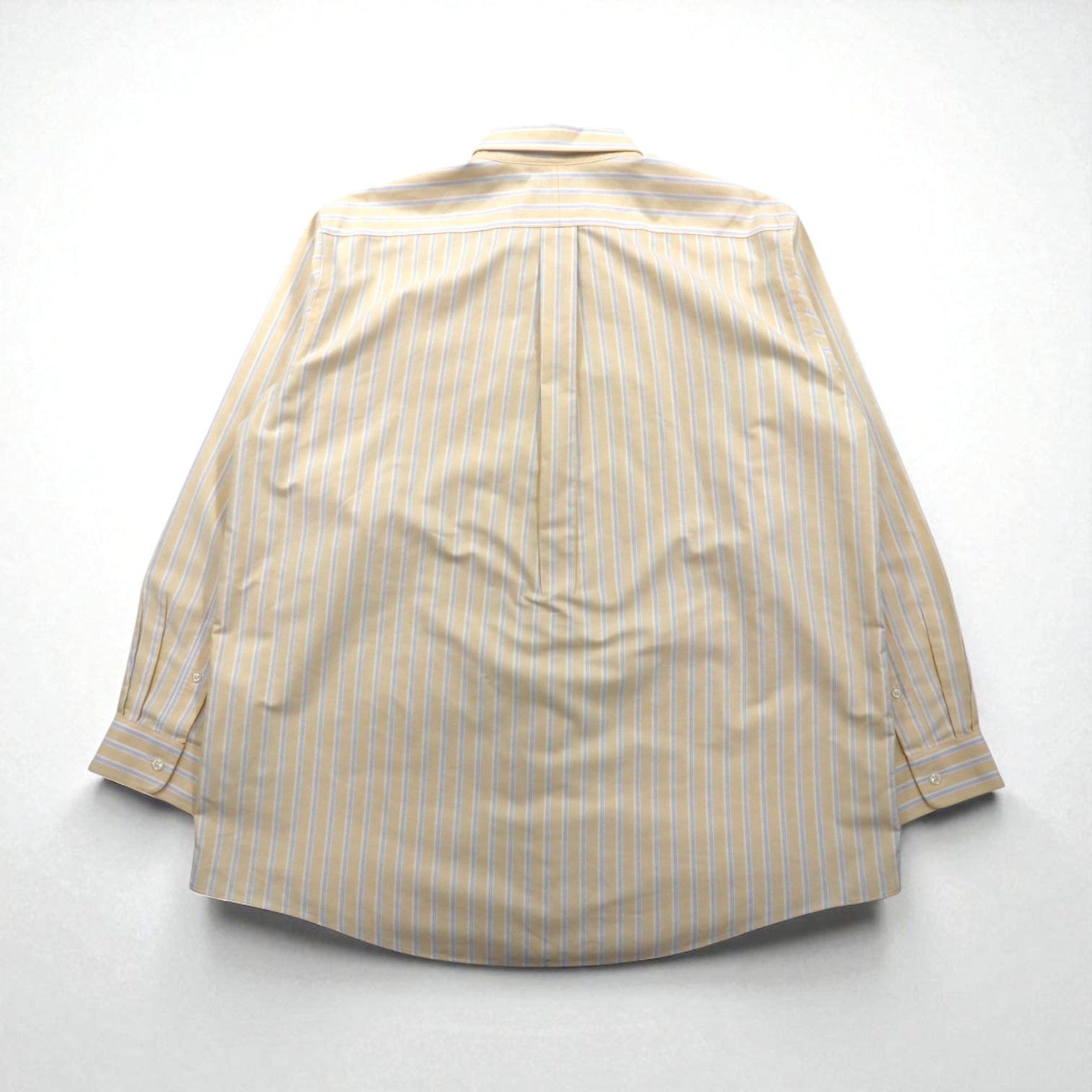 L.L.Bean Camicia Oxford button-down Traditional Fit XL A righe gialle Anti-piega WRINKLE RESISTANT 237816