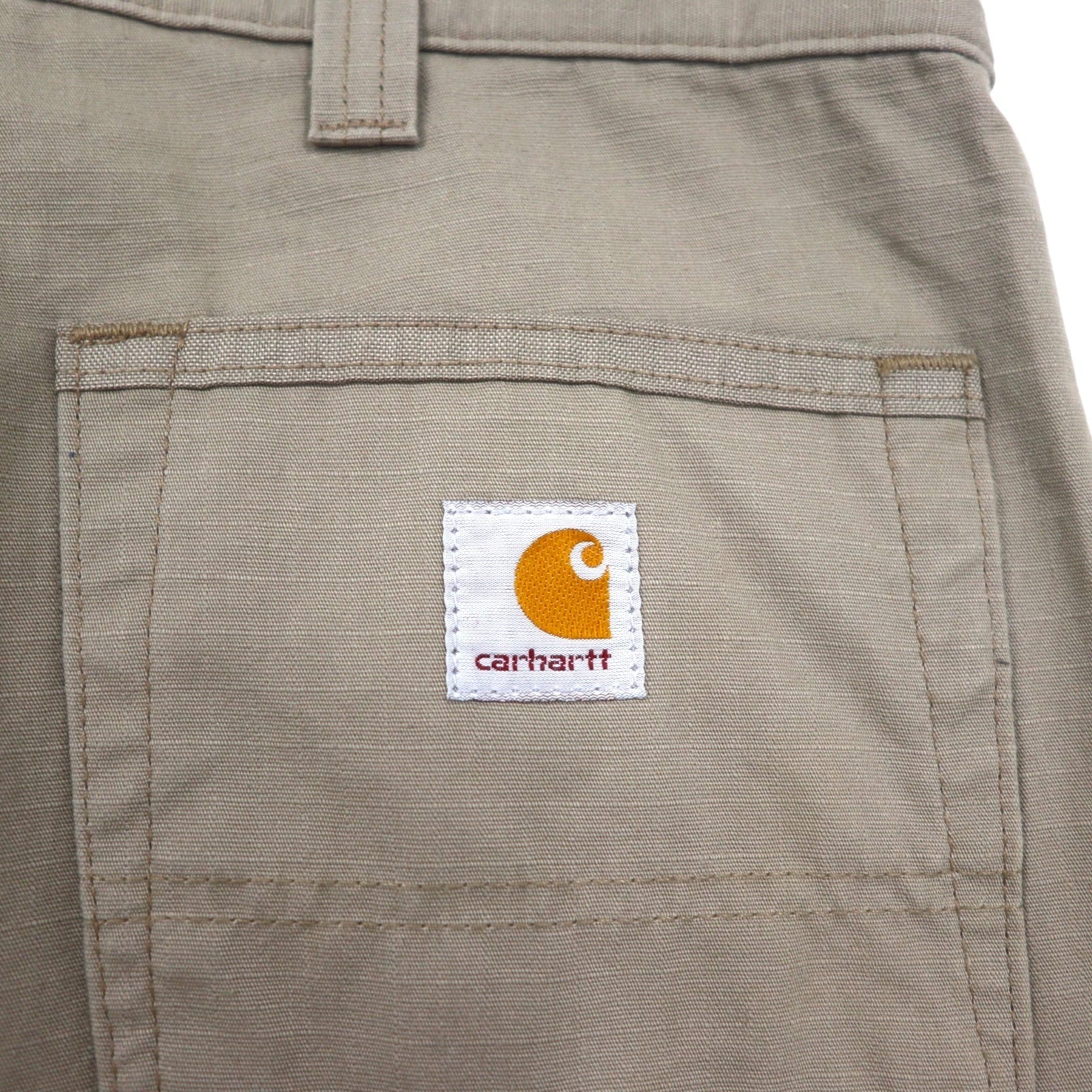 Carhartt Pantaloni cargo da lavoro Relaxed Fit in ripstop con doppia cucitura sulle ginocchia L beige COTTON RIPSTOP RELAXED FIT DOUBLE-FRONT CARGO WORK PANT B342 DES