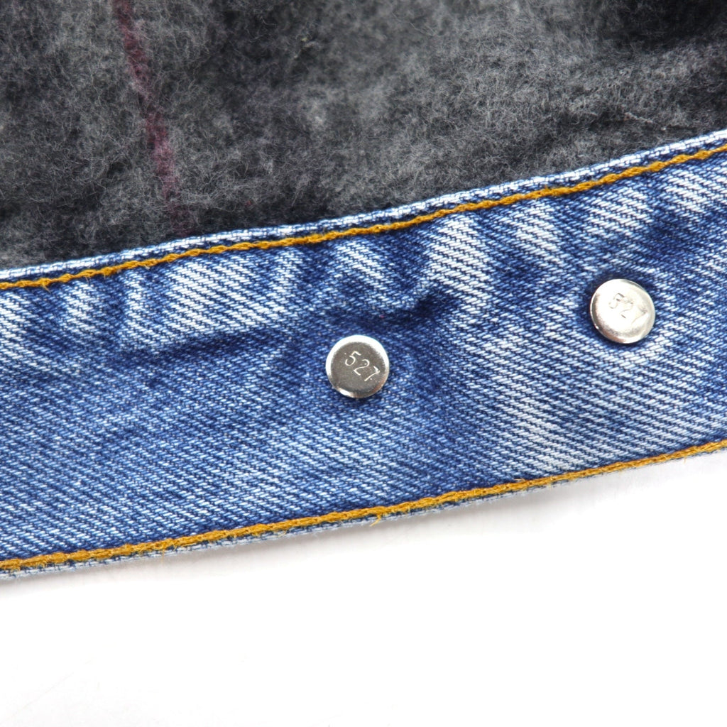 Levi's USA 90s Giacca di jeans blu con fodera a coperta Taglia L Numero bottone 527 Modello 70506-0316