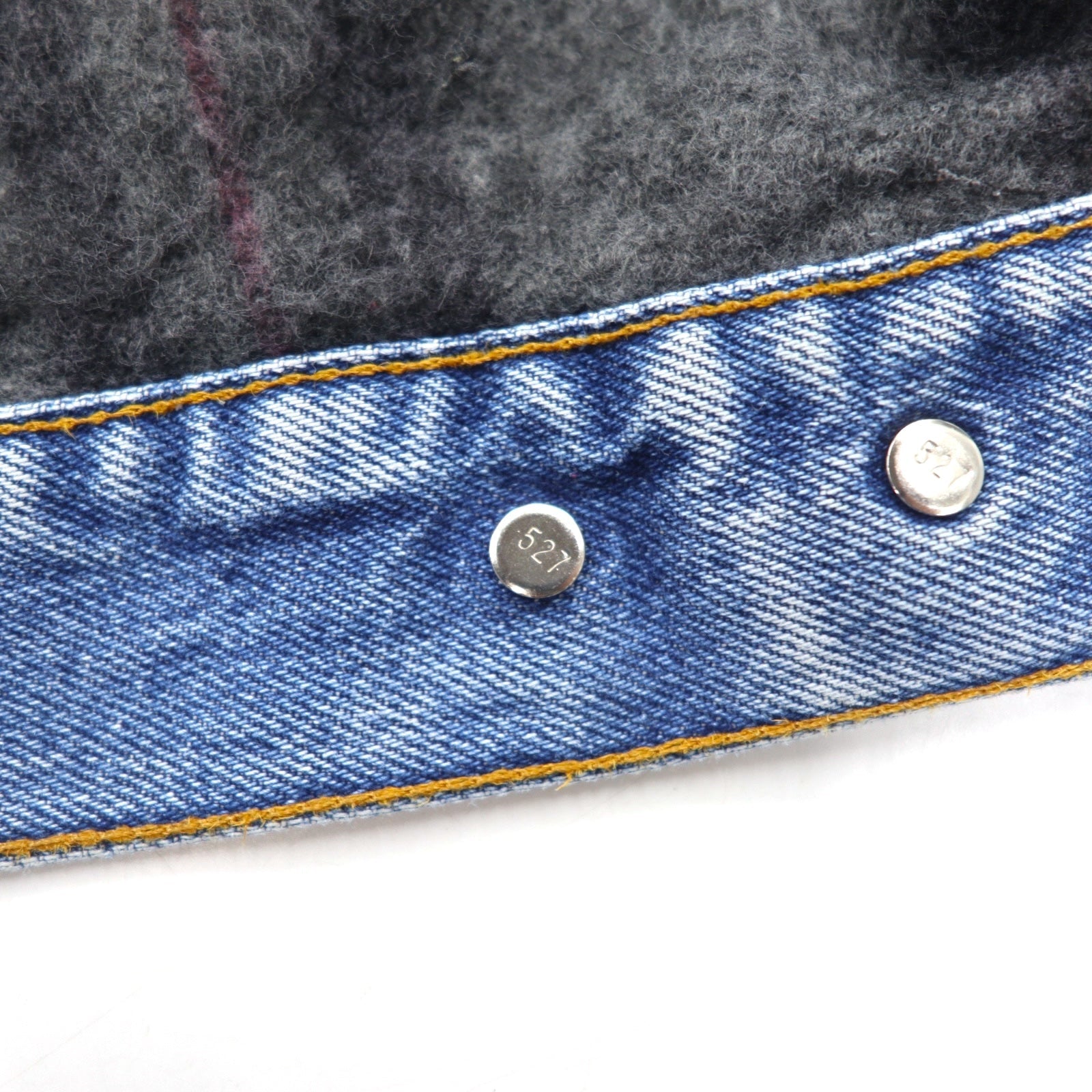 Levi's USA 90s Giacca di jeans blu con fodera a coperta Taglia L Numero bottone 527 Modello 70506-0316