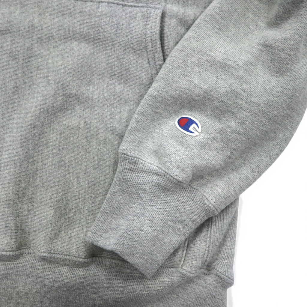 Champion リバースウィーブ REVERSE WEAVE プルオーバーパーカー S グレー カレッジ CUSHING FOOTBALL メキシコ製