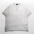 Polo by Ralph Lauren 90年代 ポロシャツ 2XL ビッグサイズ ホワイト 鹿の子 ポニー刺繍