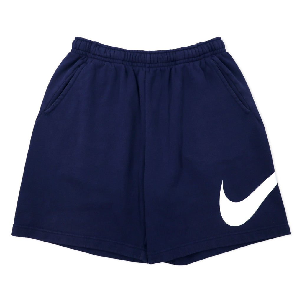NIKE Pantaloncini da tuta corti L blu navy cotone Big Swoosh Sportswear Club Men's Graphic Shorts BV2721-410