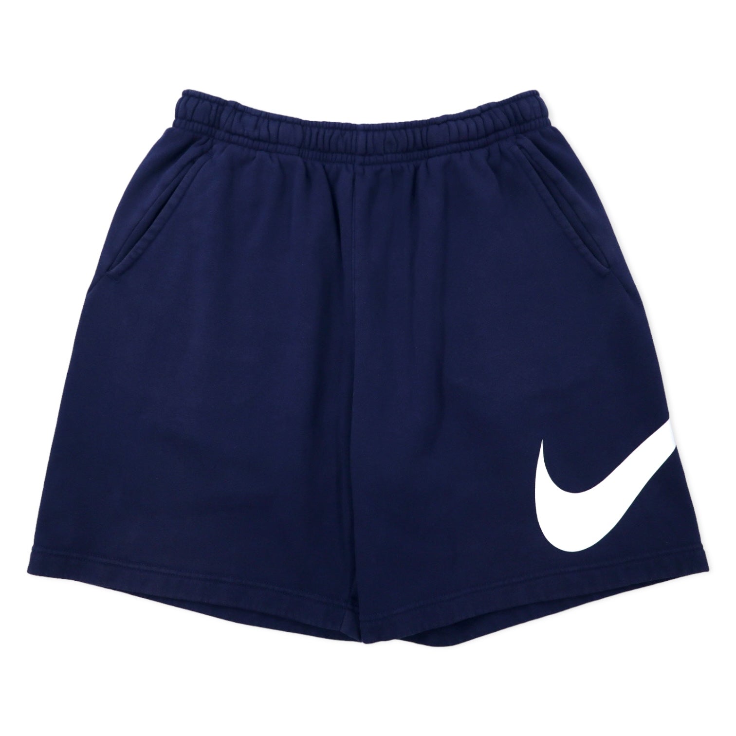 NIKE Pantaloncini da tuta corti L blu navy cotone Big Swoosh Sportswear Club Men's Graphic Shorts BV2721-410