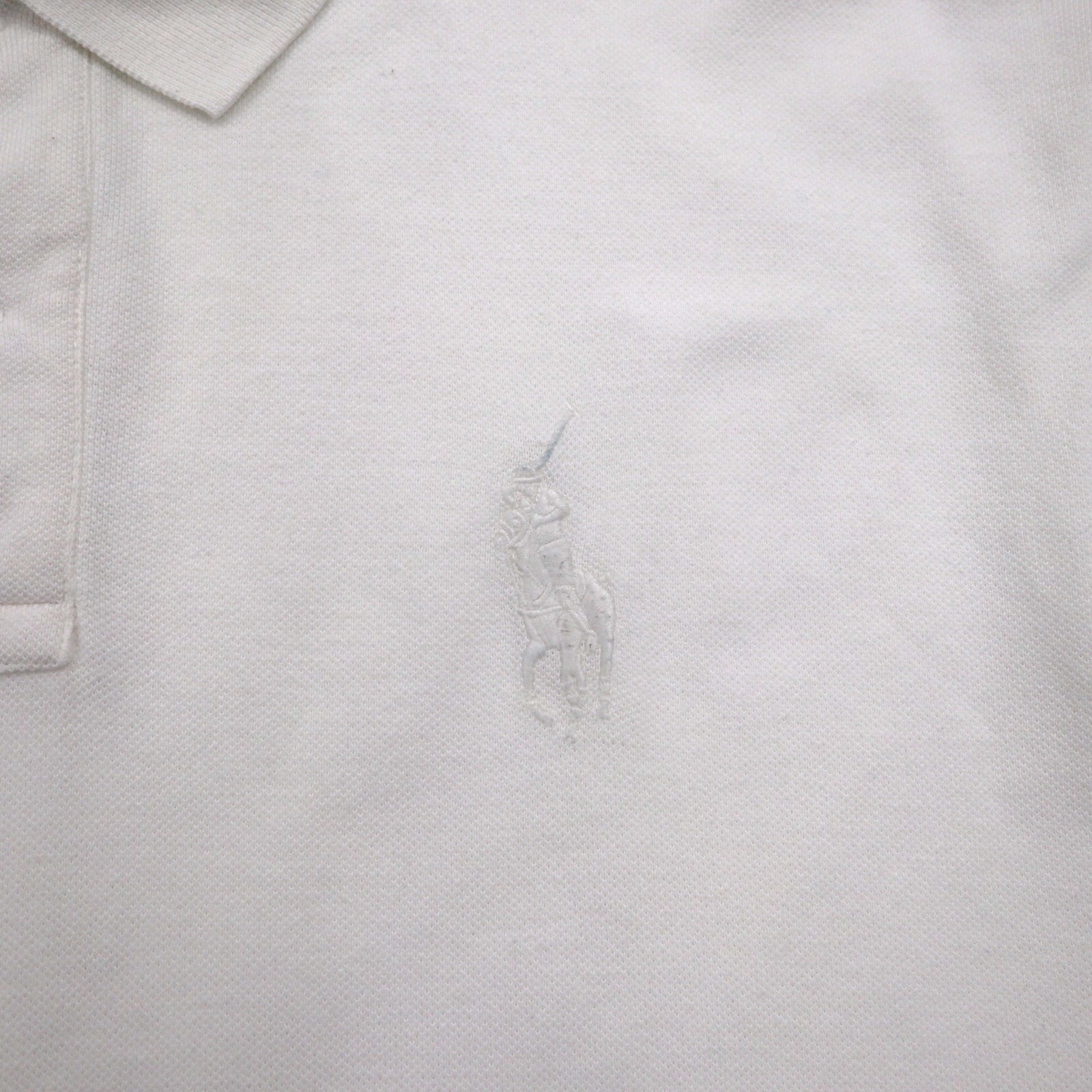 Polo by Ralph Lauren anni '90 Polo 2XL taglia grande bianca piquet ricamo pony