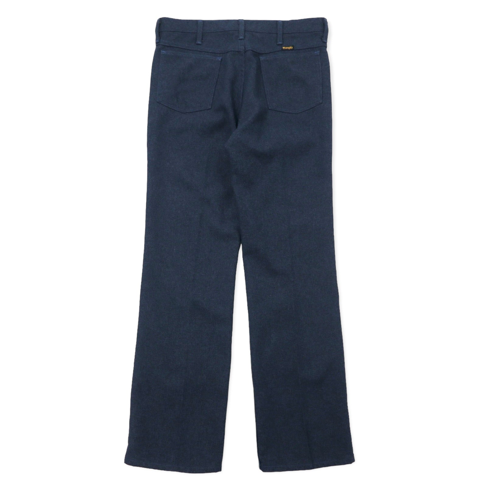 Wrangler Anni '90 Rancher Pants L Blu Marino Poliestere Pieghe Centrali