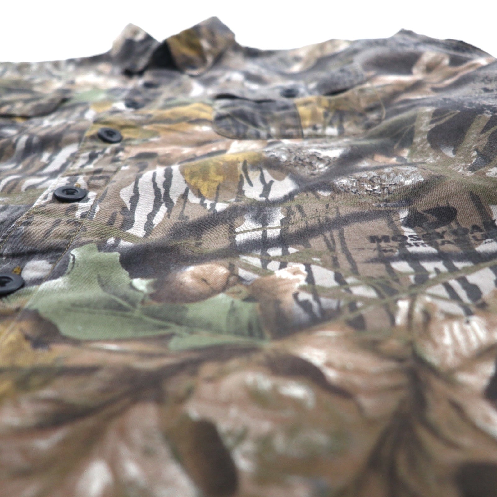 Columbia RealTree Camo Button-Down Work Shirt M Cachi Cotone HM7009