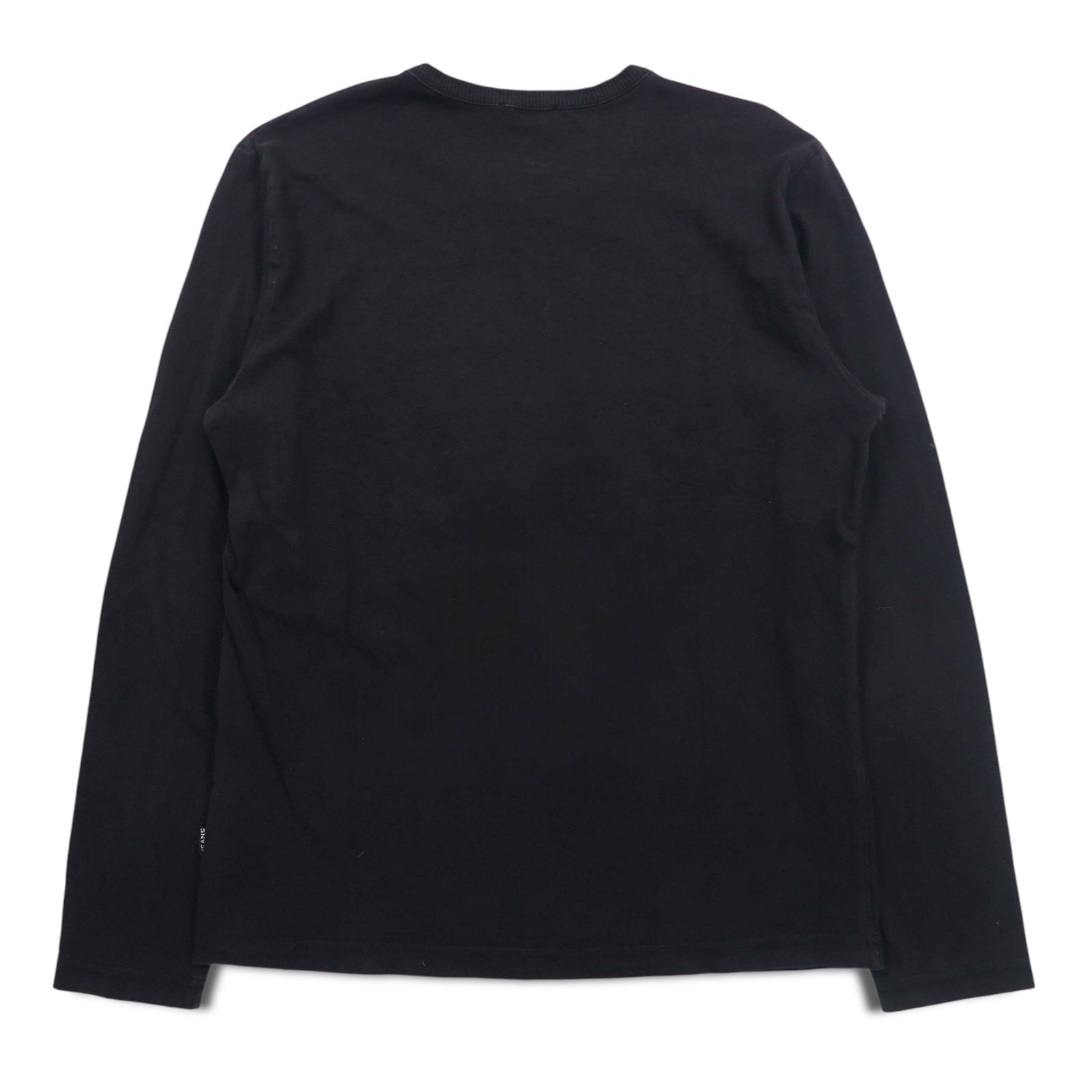 MOSCHINO JEANS ロングスリーブTシャツ ロンT XL ブラック BIG FISH プリント