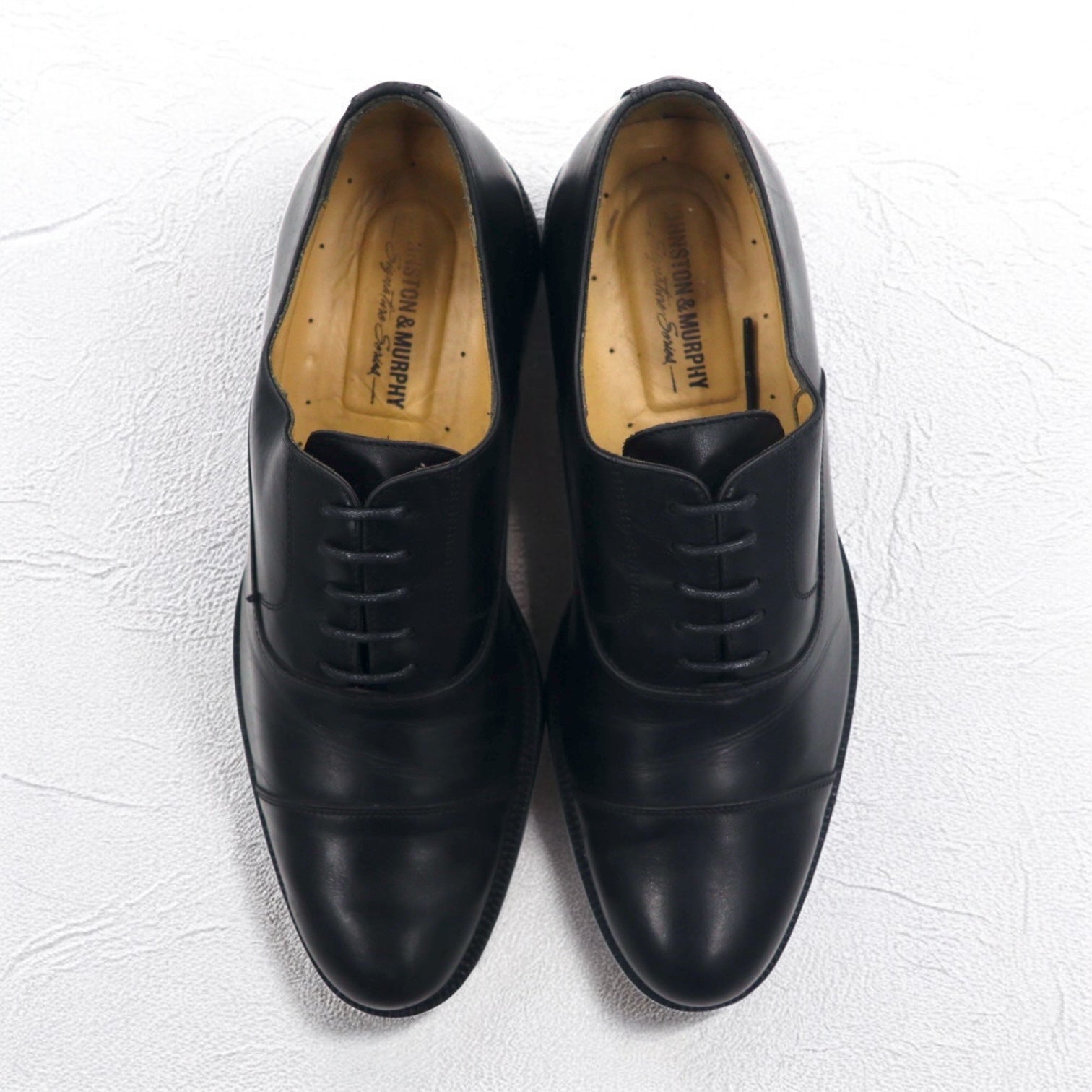 JOHNSTON & MURPHY Made in Italy Signature Series Scarpe eleganti stringate con punta dritta 27cm Nere Pelle 137 15 4643