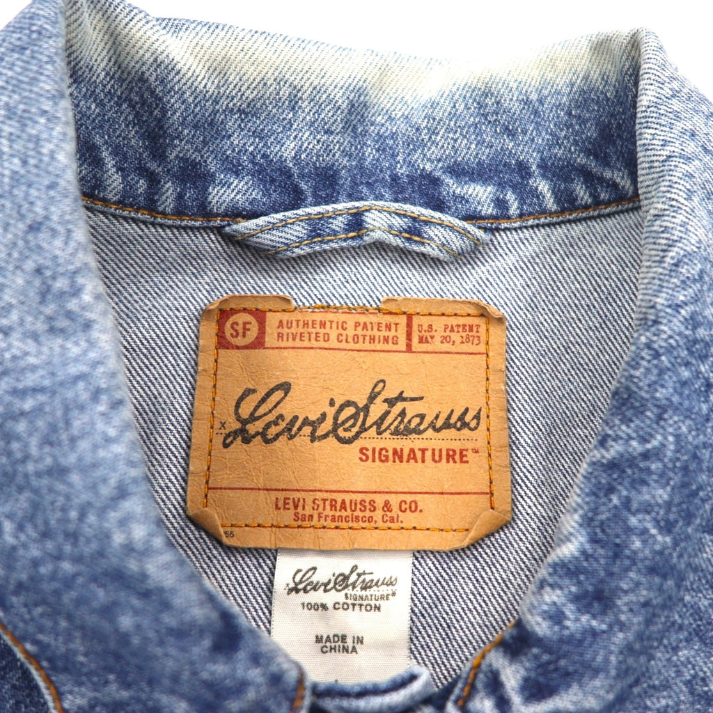 Giacca in denim Levi's SIGNATURE Trucker Type 3 Giallo L Indigo Blue