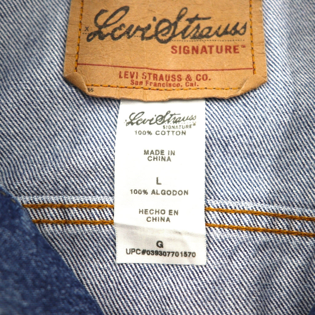 Giacca in denim Levi's SIGNATURE Trucker Type 3 Giallo L Indigo Blue