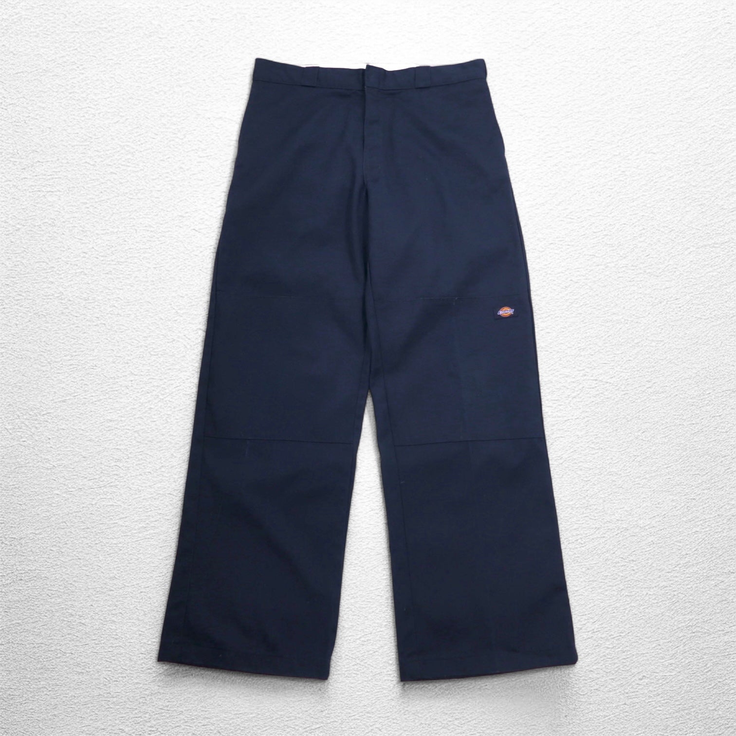 Dickies Loose Fit, gamba larga, pantaloni da lavoro, chino, taglia L, blu navy, modello 85283DN, Made in Honduras