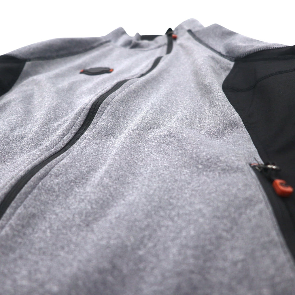 HARLEY DAVIDSON Giacca Softshell Maglia L Grigio Elasticizzato Foro per Pollice Doppia Cerniera
