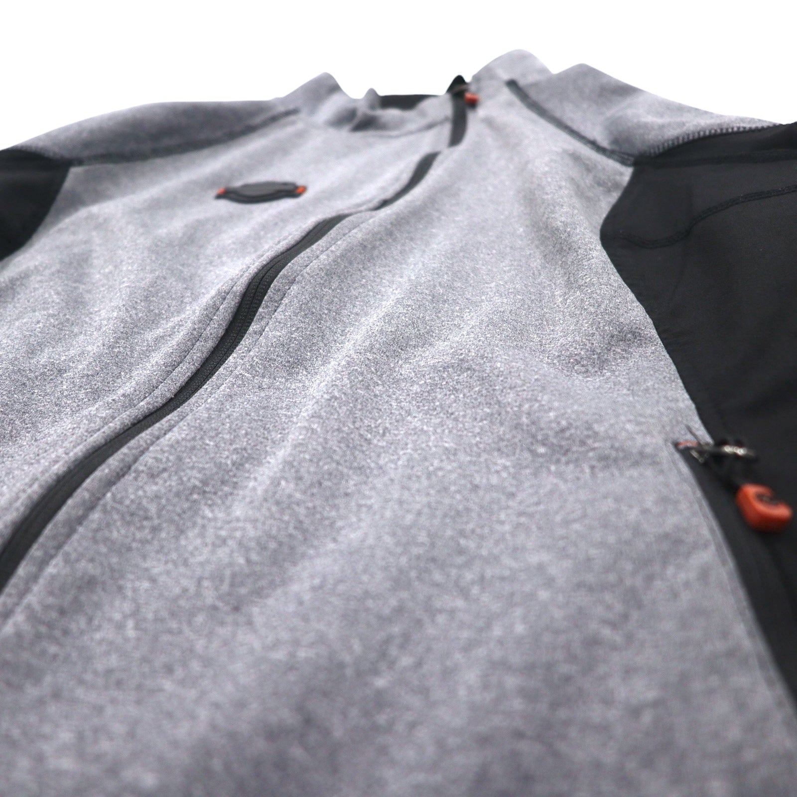 HARLEY DAVIDSON Giacca Softshell Maglia L Grigio Elasticizzato Foro per Pollice Doppia Cerniera