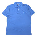 LACOSTE Polo Blu Cotone Poliestere Design francese Logo ricamato