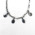 NAVAJO Indian Jewelry Timothy Lee Collana Navajo Argento Catena Link Sterling Lavorazione a Stampo Tribale