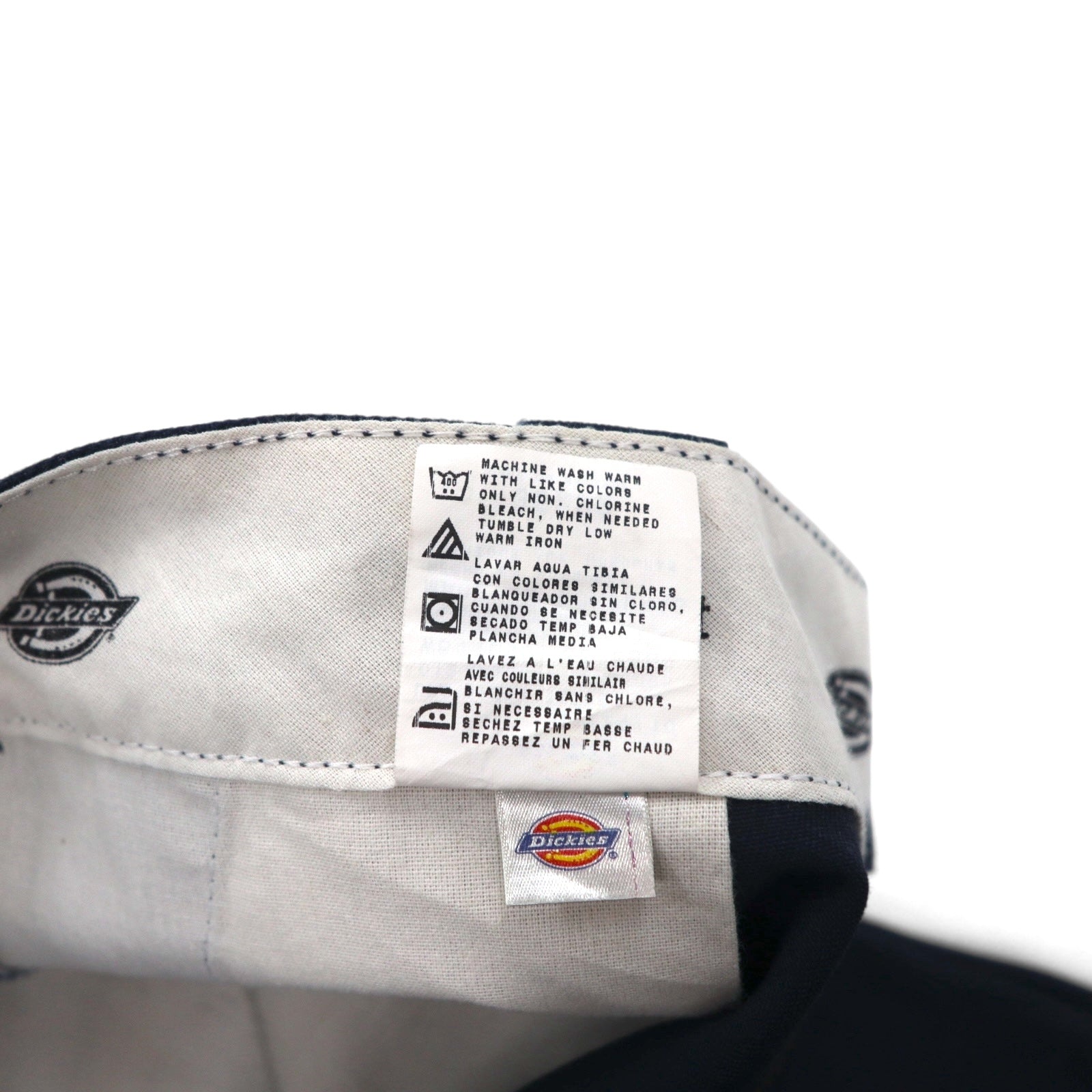 Dickies Loose Fit, gamba larga, pantaloni da lavoro, chino, taglia L, blu navy, modello 85283DN, Made in Honduras
