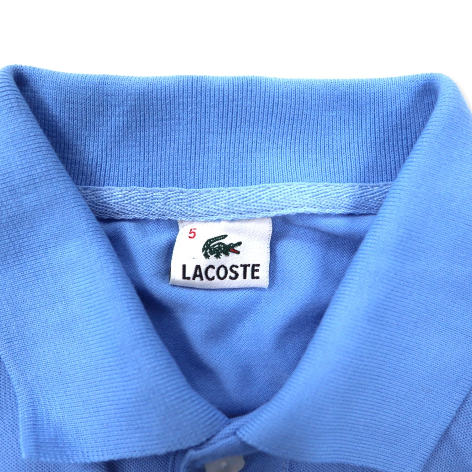 LACOSTE Polo Blu Cotone Poliestere Design francese Logo ricamato