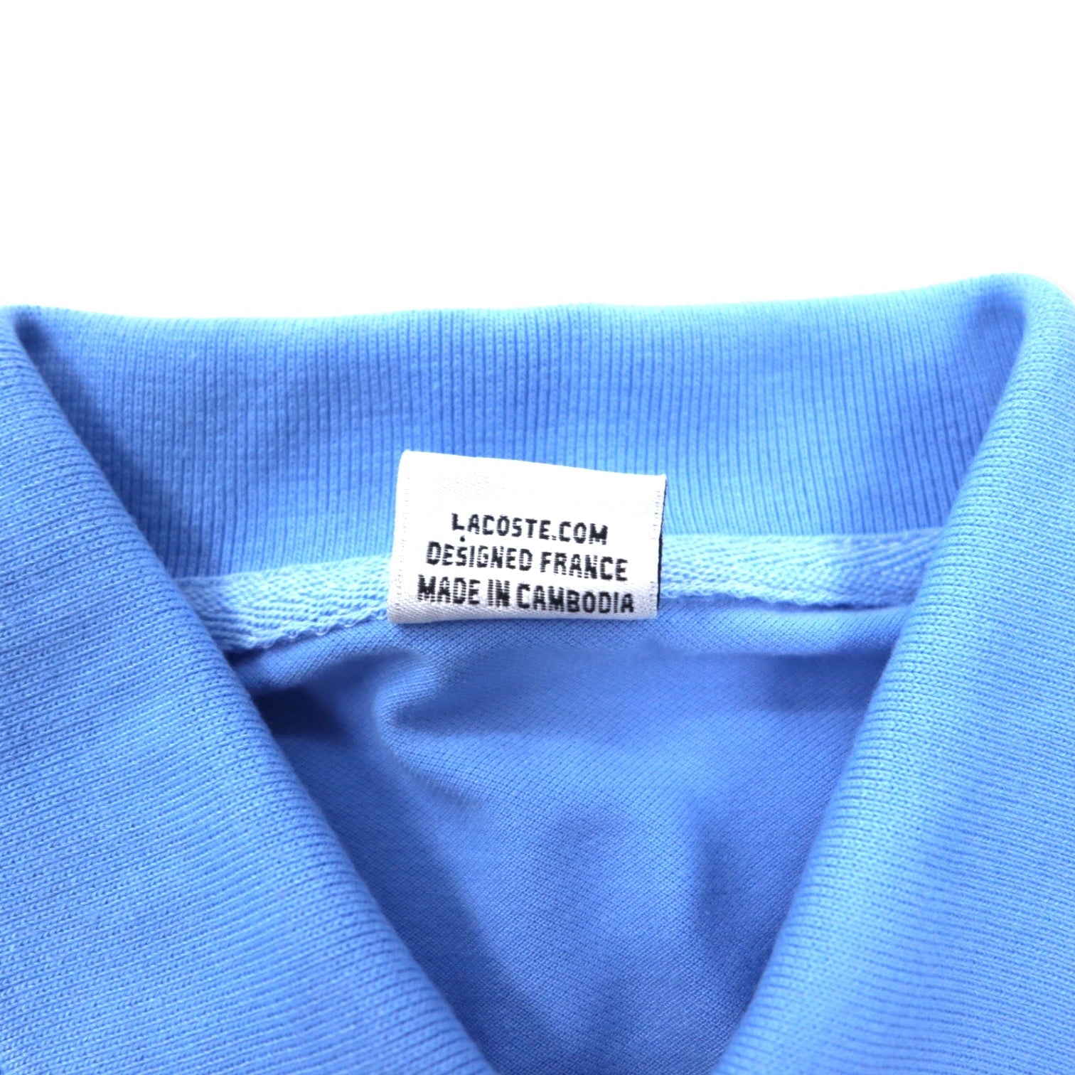 LACOSTE Polo Blu Cotone Poliestere Design francese Logo ricamato